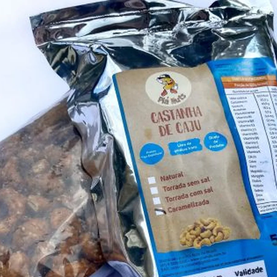 Castanha de caju caramelizada