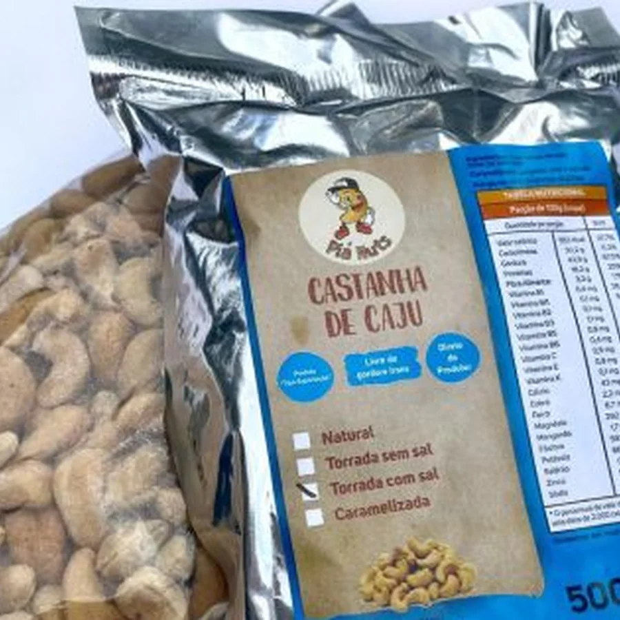 Castanha de caju com sal