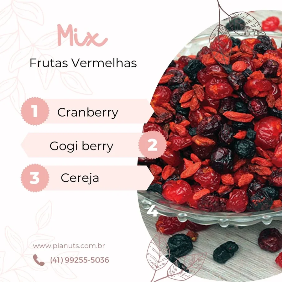 Mix de frutas vermelhas